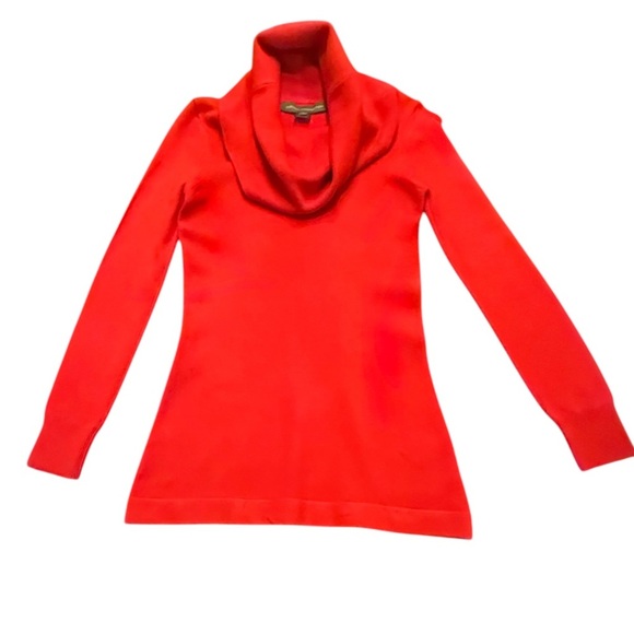 French Connection Red Cowl Neck Women's Sweater Size Small MSRP $145 - Picture 1 of 8